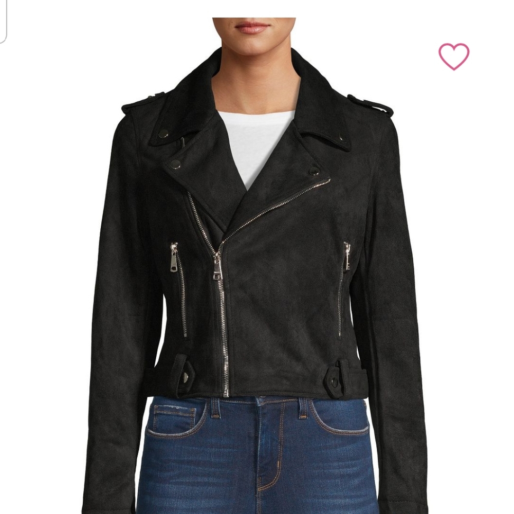 Vigoss Faux Suede Moto Jacket